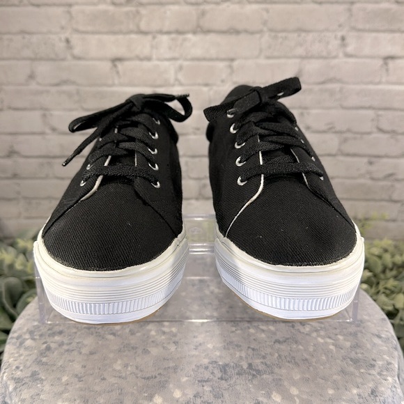 🖤 Chicory Sport “Jill” Black Canvas Low-cut Platform Sneakers WMS 10M 🖤VGUC - Picture 2 of 10